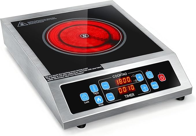 Cocina Infrarroja de 1 Quemador 1800W