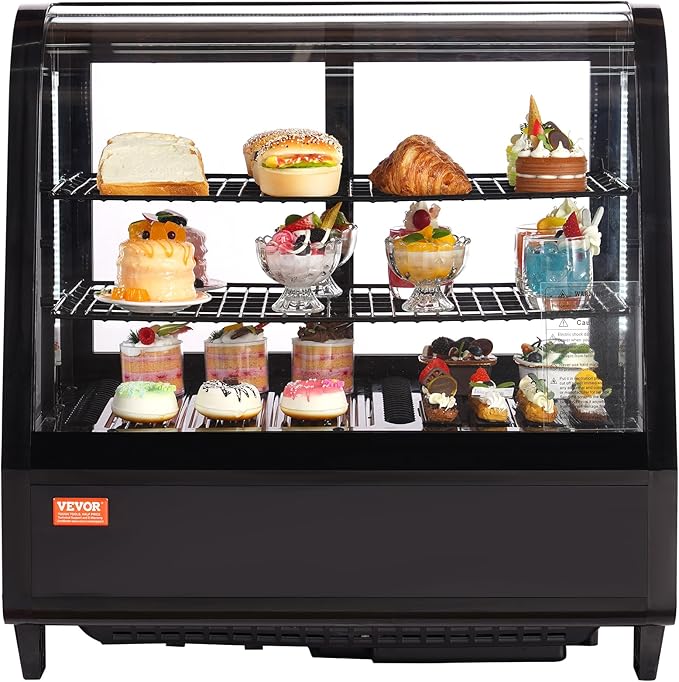 Vitrina refrigerada de 100L negra