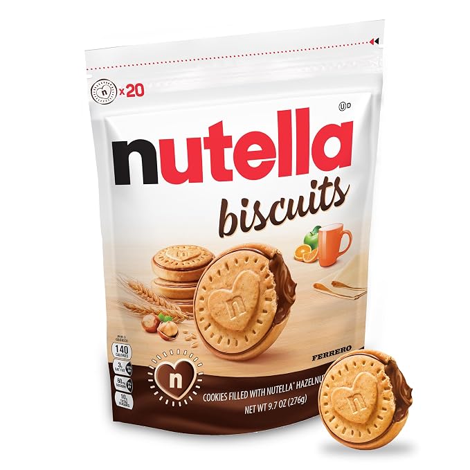alletas Nutella rellenas de crema de avellanas Nutella